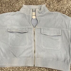 Aerie Light Blue Utility Jacket